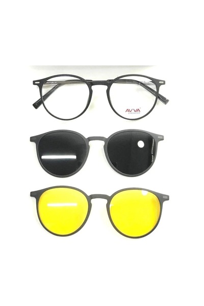 Avva 2120 C4 Polarized & Anti-Glare Clip-On Unisex Sunglasses