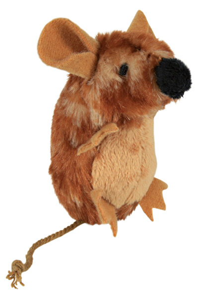 Trixie Plush Cat Toy – Mouse with Sound, 8 cm