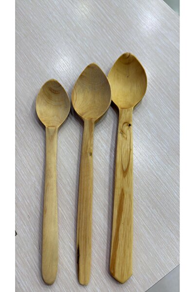 Home Boxwood Dinner Spoon Set, Three Sizes Boxwood Spoon Set, 18-21-23 cm Woo...