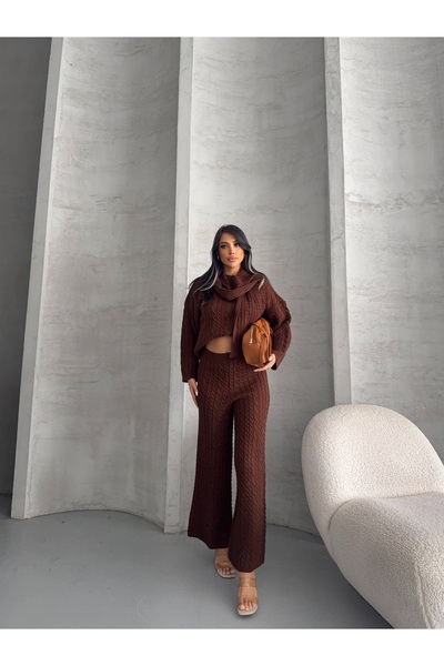 erki triko 3-Piece Set with Braided Hair Scarf