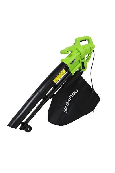 Grunman Suflantă/aspirator electric de frunze SAF-2400Q cu tocător, 2400W, 35L