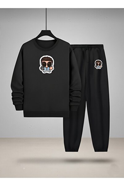 LORVEX Set de trening pentru băieți cu gât rotund tricou și pantaloni de tren...