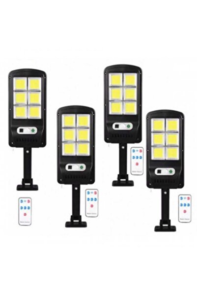 OEM Set 4 x Lampă solară cu 6 celule, LED-uri COB și telecomandă