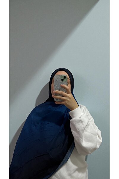 Lavena scarfs Duo Series Bamboo Cashmere Shawl - Navy Blue