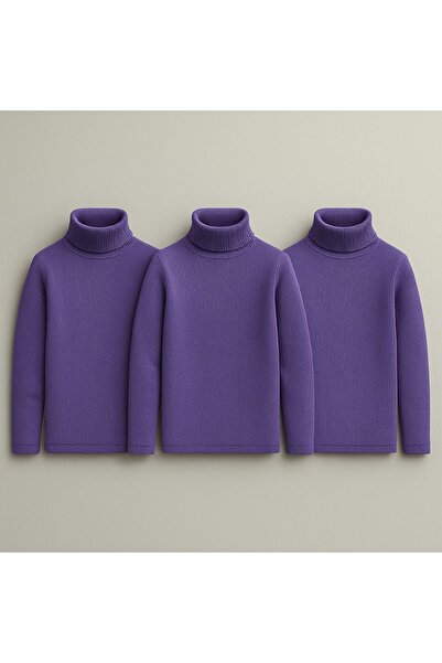 berkMICIRIK Unisex Children's Long Sleeve Full Turtleneck Corded Fabric Kasko...