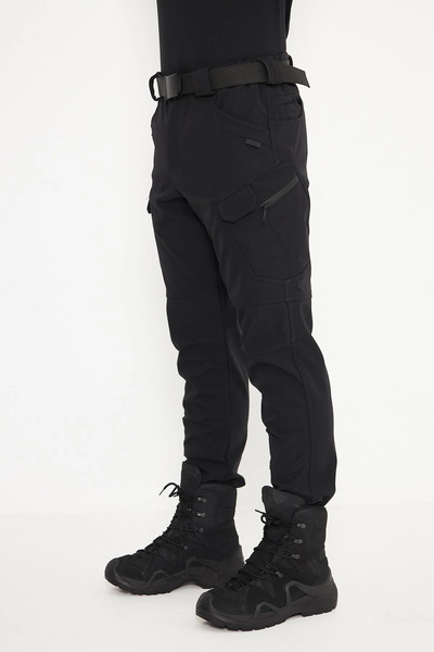 İSSİ 5.11 Taktikal Kışlık Softshel İçi Polarlı Siyah Pantolon