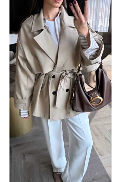 NÜANS MODA Short Trench