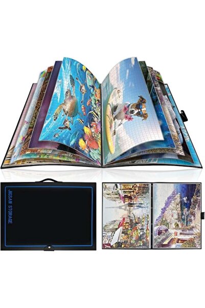 OEMTOOLS Puzzle organizer, 20 compartments, 69 x 51 cm, Black