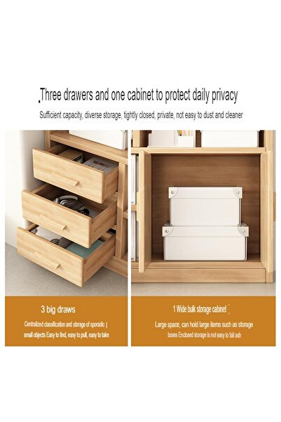 KEKE Multi-Layer Storage Bookshelf Rack Stylish Living Room Home Storage & Display Cabinet