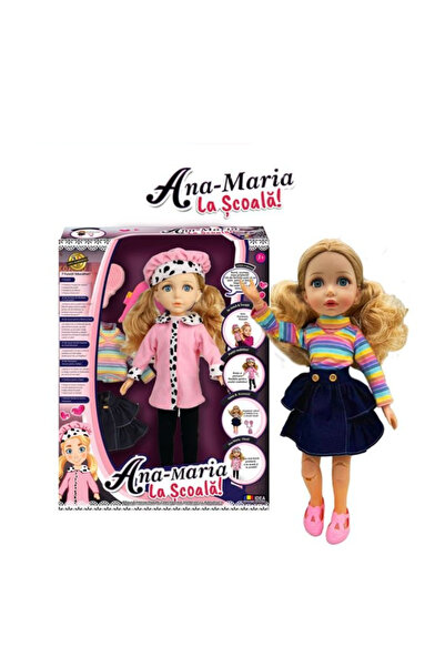 İDEA Papusa interactiva Ana Maria Scolarita, haine si accesorii incluse, +3 ani