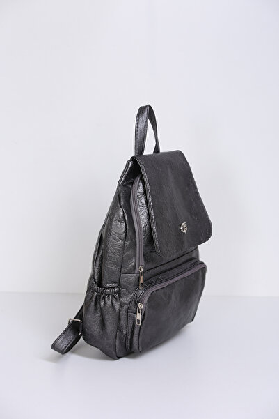 change time Casual Backpack with Front Flap Pocket and Zipper, 4 Compartments Width:31 cm Length:40Cm Bottom:8Cm