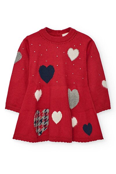 Boboli Girl's Heart Patterned Dress