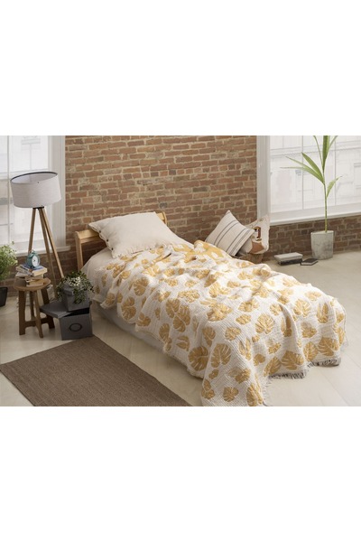 Peshtemalsan TEK KİŞİLİK 9 KATLI %100 PAMUK 180x220 MÜSLİN YORGAN YATAK ÖRTÜS...