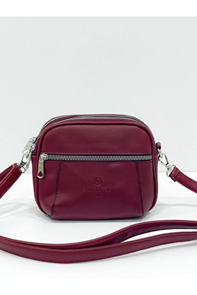 Sanmorris 1429 Small Size Soft Leather 4 Compartment Crossbody and Shoulder Bag