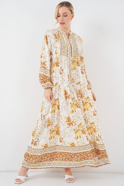 Hiccup Bdart Lined V-Neck Maxi Dress