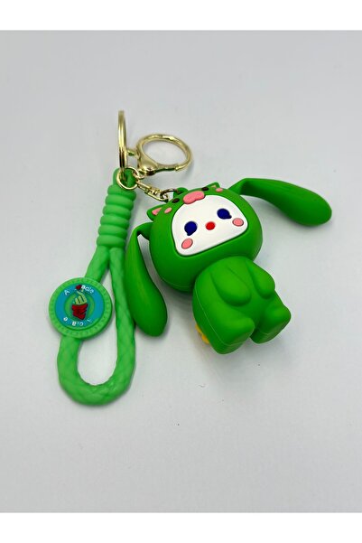 MyladyAccessoriess Green Rabbit Keychain