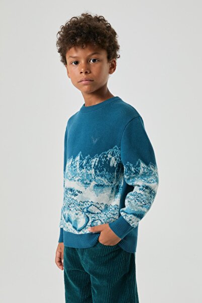 Nebbati Bg Store Boy's Patterned Sweater