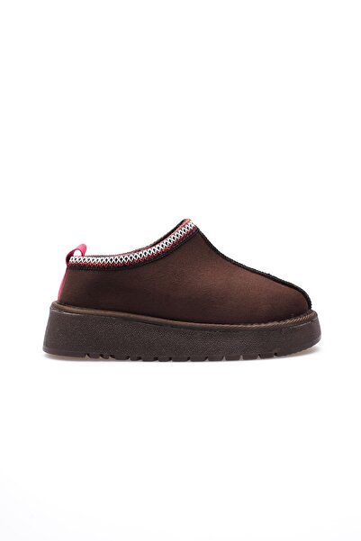 TRENDELLA Elsa Women's Bitter Brown Winter Fur Slippers