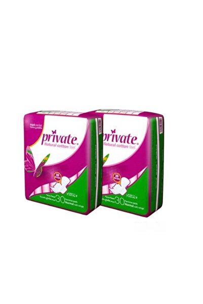 PRİVATE فوط صحية ماكسي بوكيت للنساء، عادية - 30 قطعة (قطعتان)