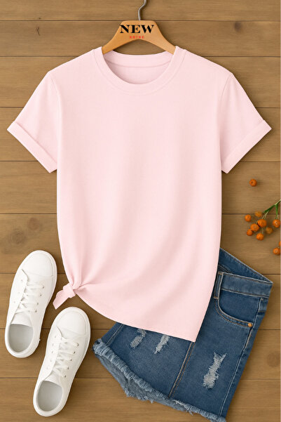 New Shine Μπλουζάκι Unisex oversized χωρίς στάμπα