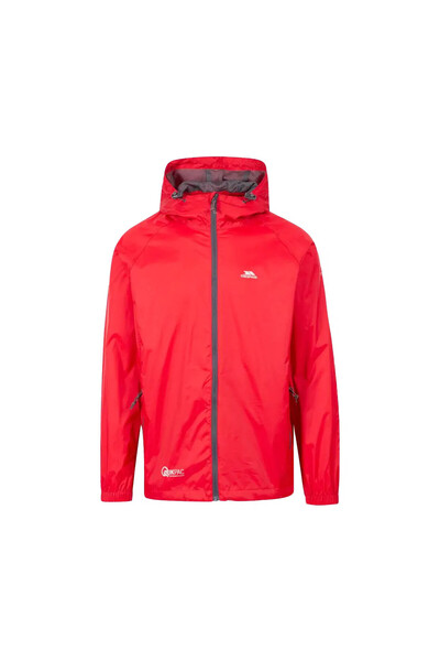 Trespass Qikpac Jacket - Unisex Packaway Unisex Black Raincoat Unisex Raincoat