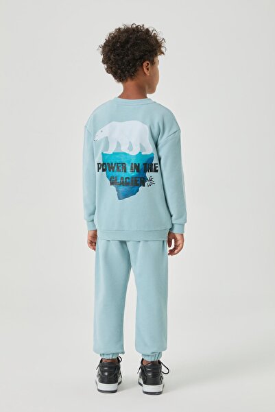 Nebbati BG Store Boy's Blue Tracksuit Top