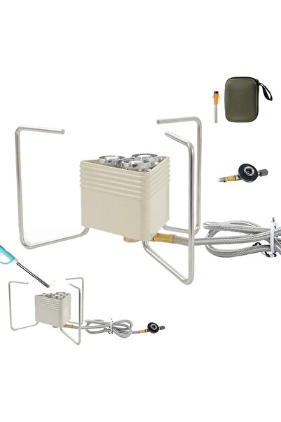 Generic Portable Camping Stove - 8000W Lightweight Backpacking Burner (Beige)