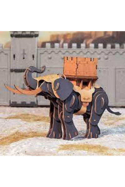 ROKR Warrior Elephant 3D Wooden Puzzle