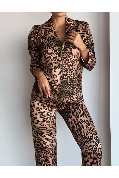 Elia Swimwear Idra Dreams Animal Print Satin Pajama Set
