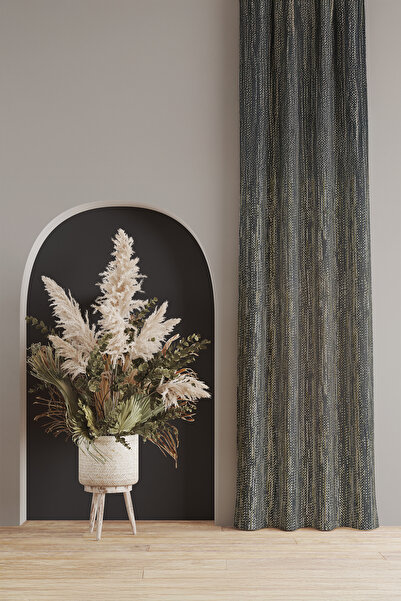 ASDİVA Perdele din jacquard cu șnur, extrafor, cu o singură aripă, fără pliur...