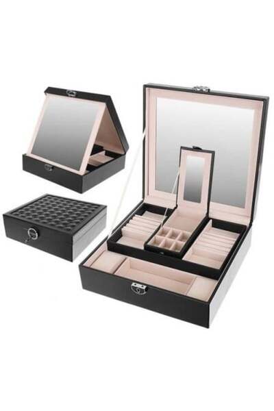 Beautylushh Cutie de bijuterii Deco cu oglindă și cheie Deluxe