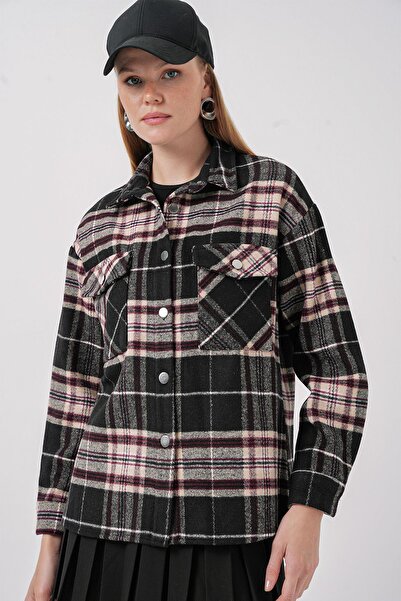 Hiccup Bdart Pocket Detailed Checkered Buttoned Shirt