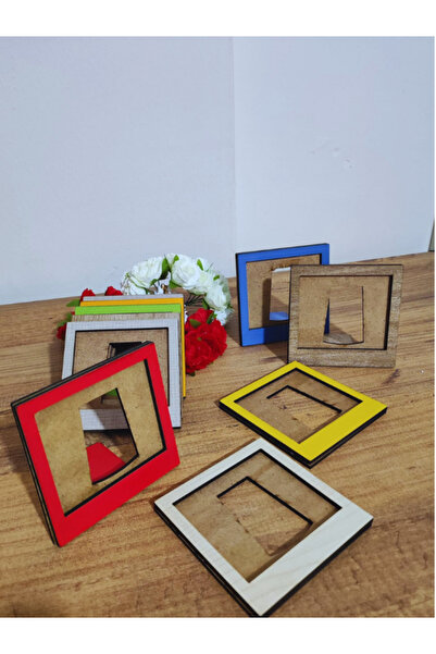 Miracix 10 Colorful Mini Wooden Photo Frames – Baby, Lover and Memory Decorative Set