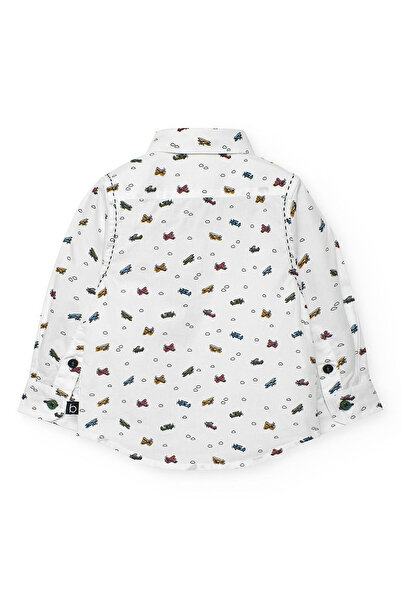 Boboli Πουκάμισο για αγόρια αεροπλάνο με τύπωμα