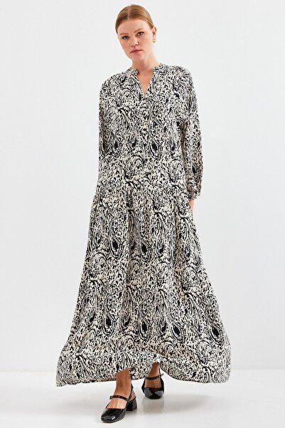 Hiccup Bdart Lined V-Neck Maxi Dress