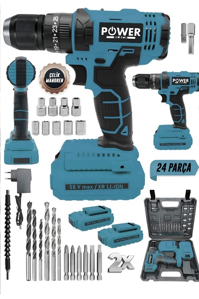 POWER BLACK Pro ultra güçlendirilmiş darbeli lazer kesim bakır sargılı 24 par...