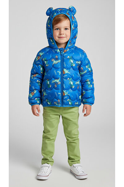 melisam.msg Çocuk Dinazor Desenli Şişme mont