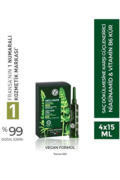 Yves Rocher Saç Dökülmesine Karşı Niacinamid ve Vitamin B6 İçerikli Güçlendir...