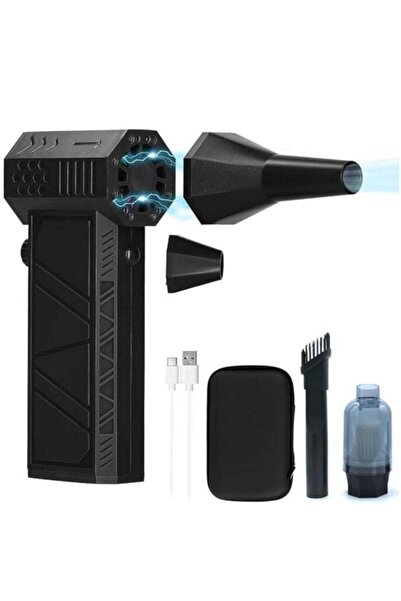 HYX مروحة توربو محمولة، 138000 دورة في الدقيقة، منفاخ صغير 8000 مللي أمبير في الساعة، شحن سريع من النوع C