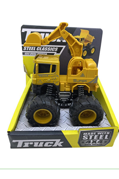 JPT Metallic & Plastic Excavator Truck Toy - 10x10cm