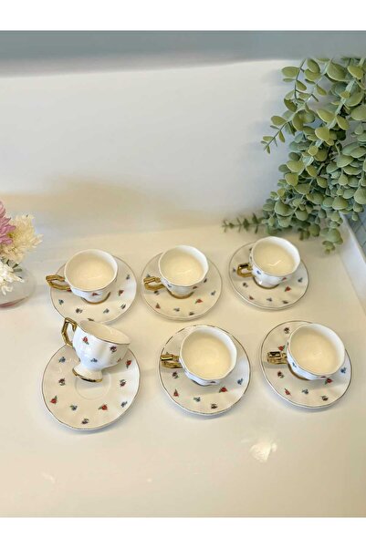 BUCOLIC Vintage Garden - Set of 6 Floral Patterned Cups