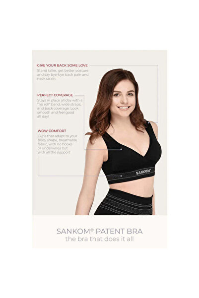 Sankom Patented Black Sports Bra
