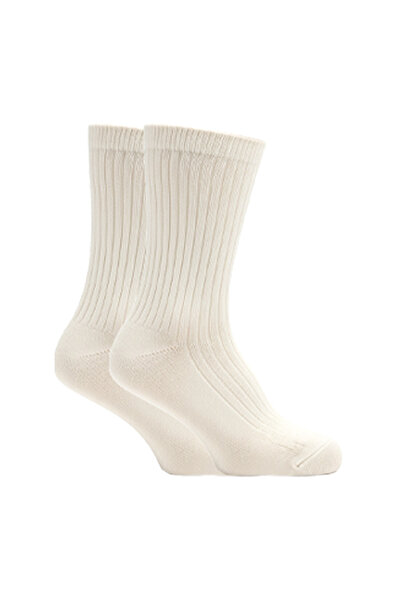 KARDEŞLER ÇORAP Men's Organic Wool Winter Cream Color Socks 6 Pack