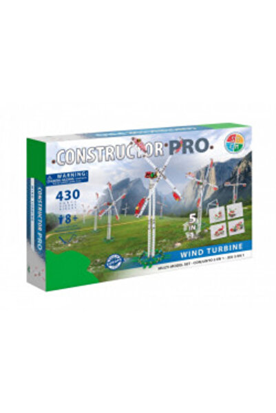 Alexander Toys Wind Turbine Construction Set 5-in-1 Pro, 430 pieces