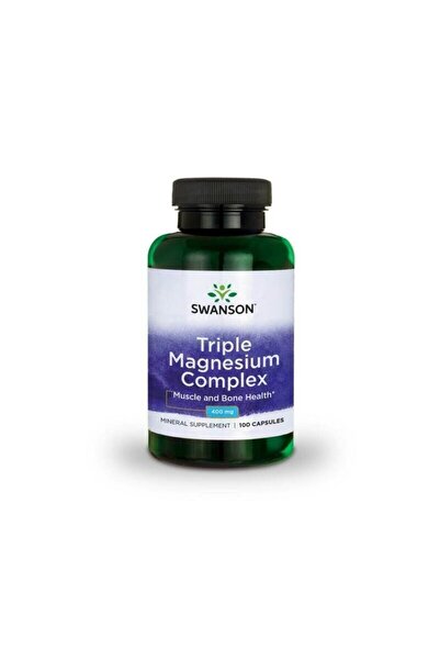 SWANSON Complex triplu de magneziu 400 mg 100 capsule,