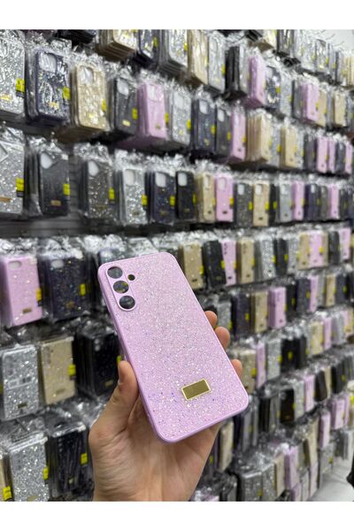 Borsa Aksesuar Redmi13C Pembe Taşlı Desenli Telefon Kılıfı