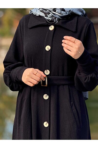 Nissra Ankanoor Flato Pocketed Buckle Belted Knitted Sweater Anka255115