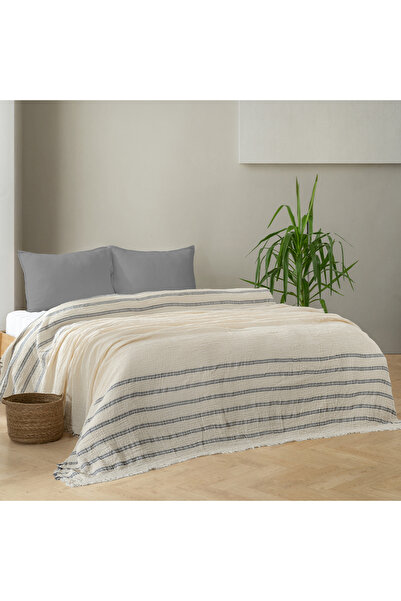İpekçe Jasmin Serisi Müslin Yatak Örtüsü Çift Kişilik %100 Pamuk 220x240