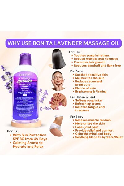 BONİTA Blooming Lavender Face & Body Oil 100ml
