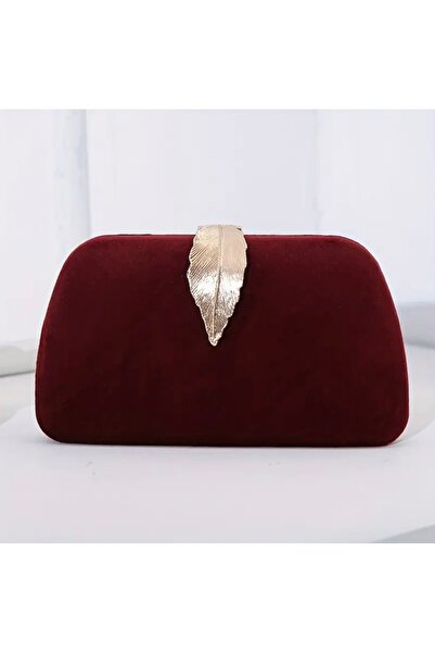 OzzTakı Ozz Takı catifea Noapte detaliată cu geantă frunze